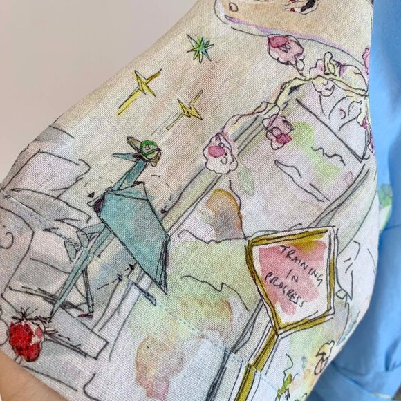 Alemais linen printed dress - Picture 10 of 12